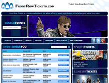 Tablet Screenshot of frontrowtickets.com